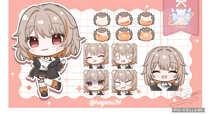 湊月せな様 ミニキャラ・アニメーションスタンプ・バッジ-1