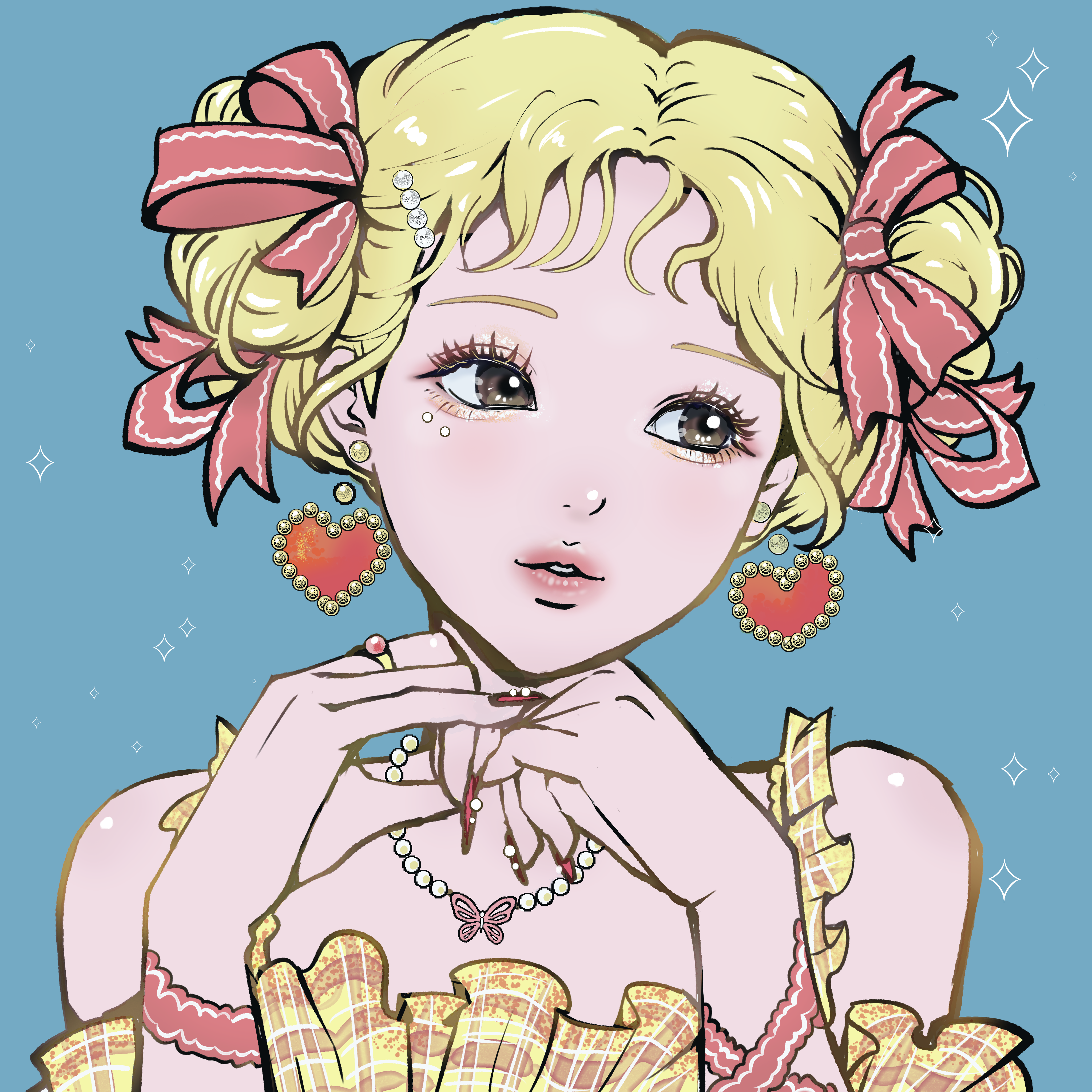 イラスト、切り絵のリクエスト大募集！ イラストオーダー skeb絵 skebご依頼絵です(依頼主さんのキャラです) ご依頼