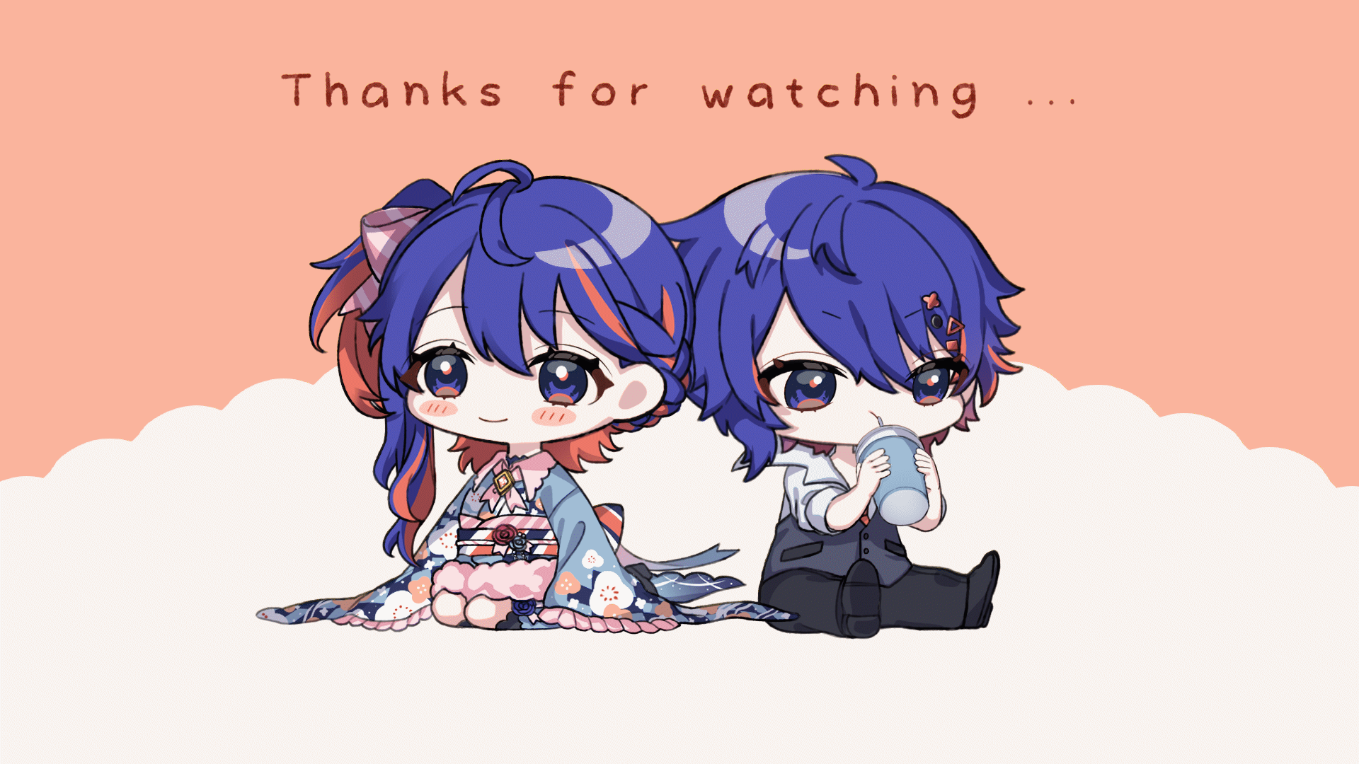 【ループアニメーション】配信待機画面ED-1