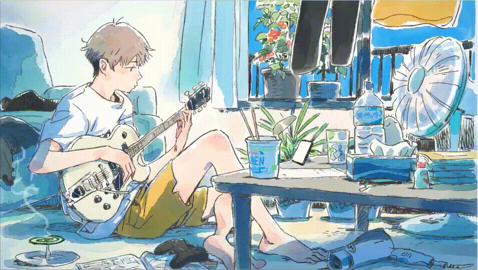 au「ずっと もっと つなぐぞ 」CMイラスト-1