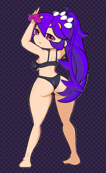 Filia with a ponytail🍑💕(Gif)-1