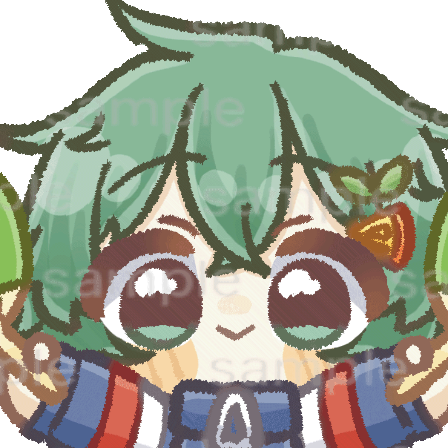 ◇かんすたさん【かんすたさん】アニメーションスタンプイラスト【配信者さん】 うちわスタンプ(1500×1500)サンプル-1