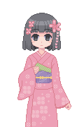 和服の少女-1