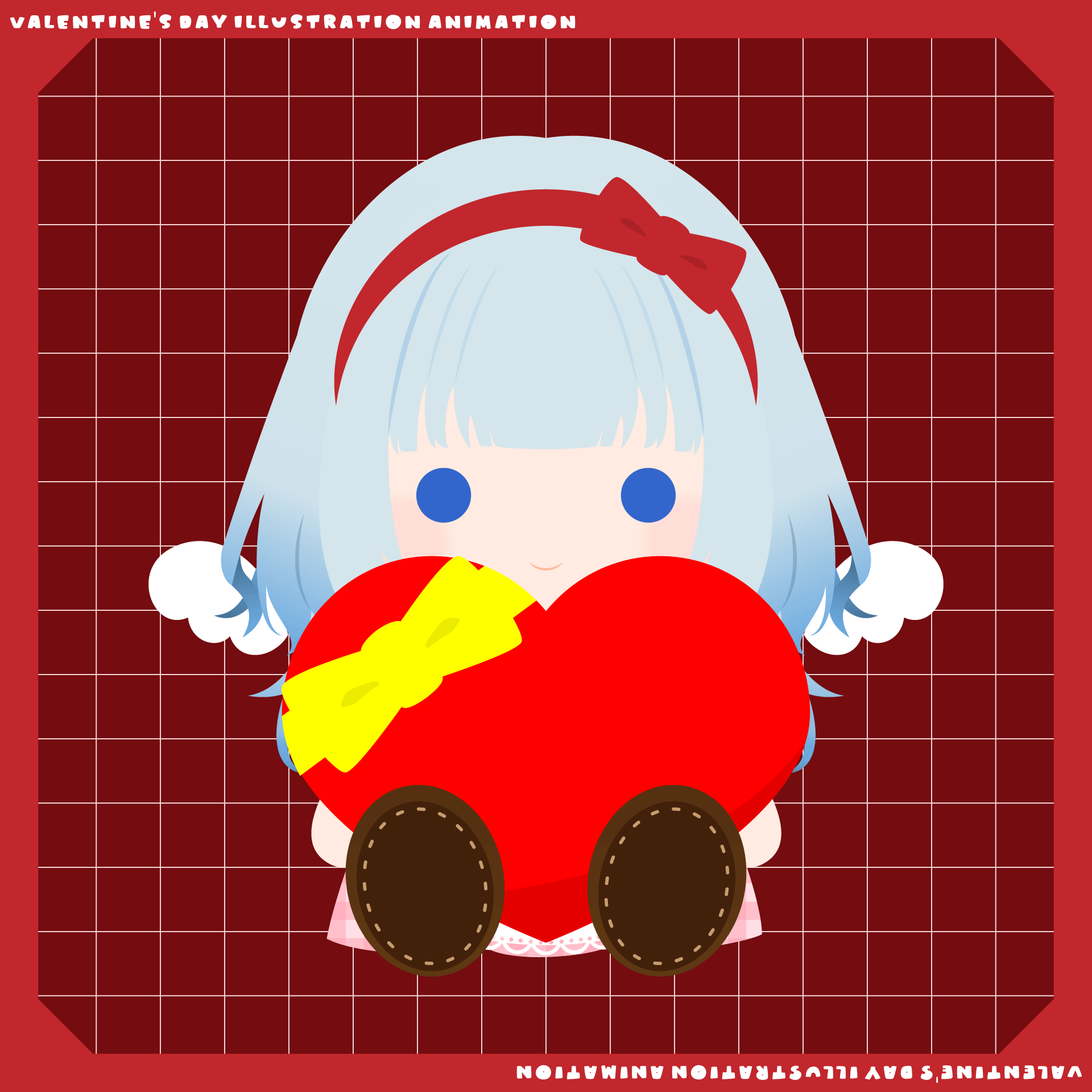 アニメーション付バレンタインイラスト / 愛逢結依様-1