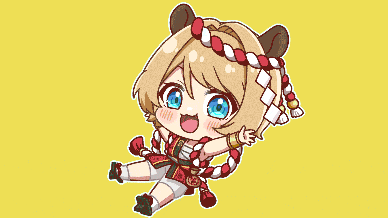 元気いっぱいなgifイラスト-1
