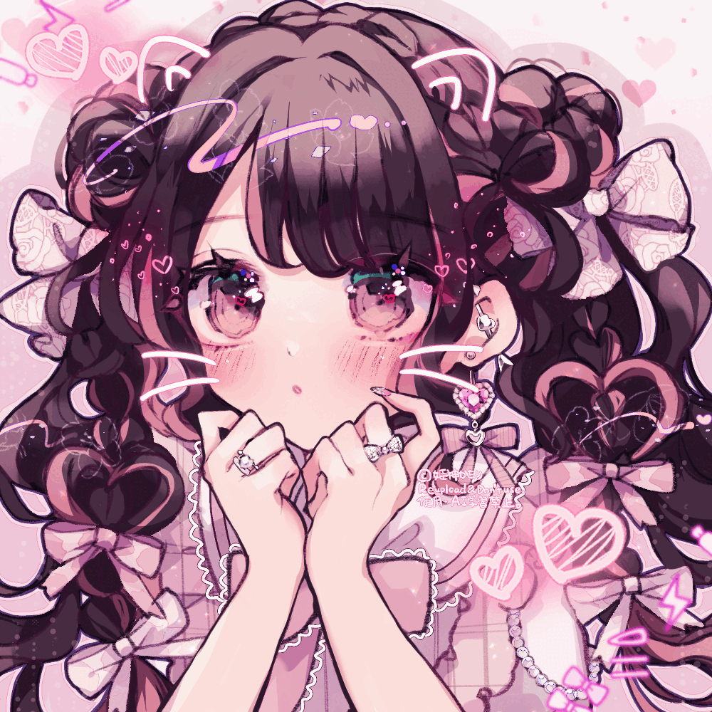 【趣味絵】おめめぱちぱち🎀🤍 量産型ちゃん-1