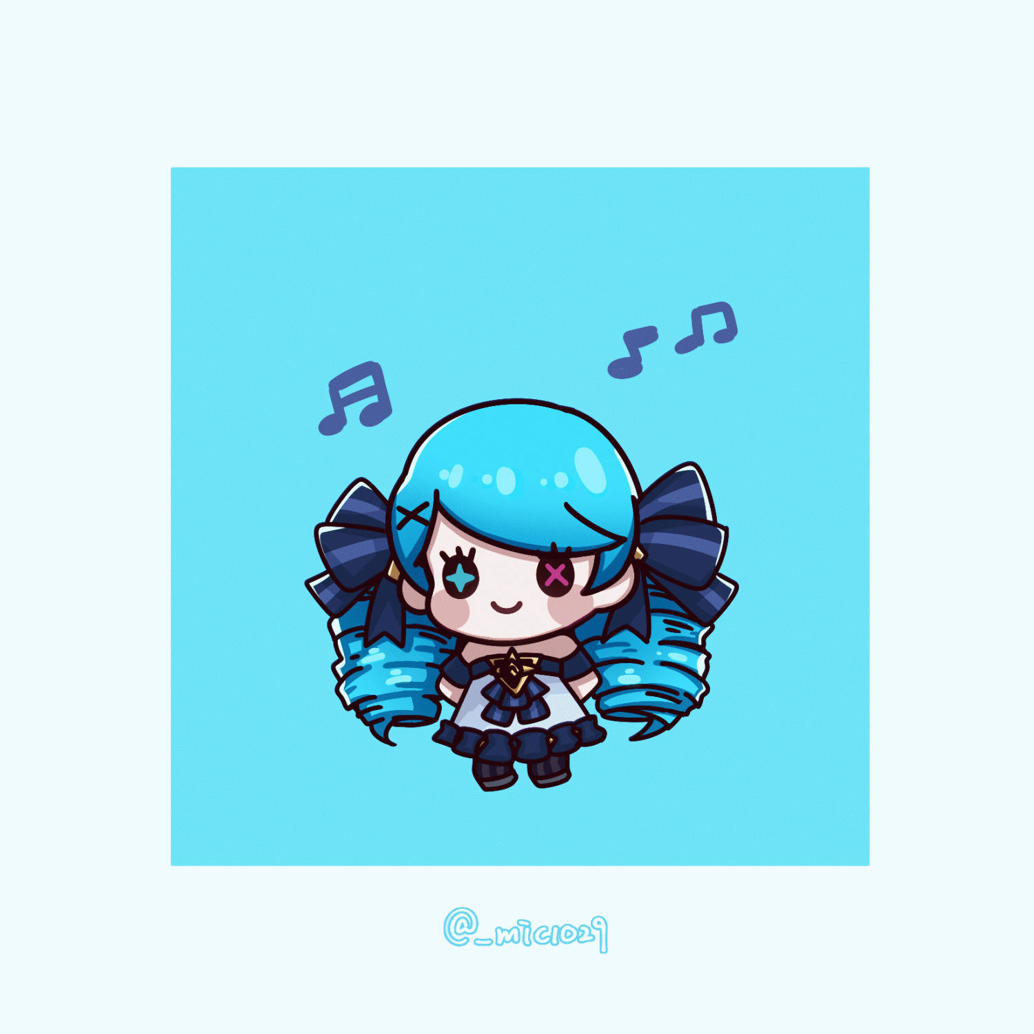 [ファンアート] グウェン - イラスト(モーション付)-1