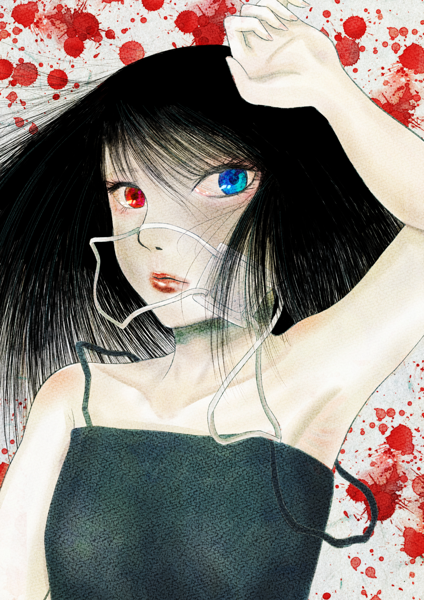 イラスト　ポップ画　アニメ　漫画　自作画　オリジナル オリジナル漫画『フロントホック』