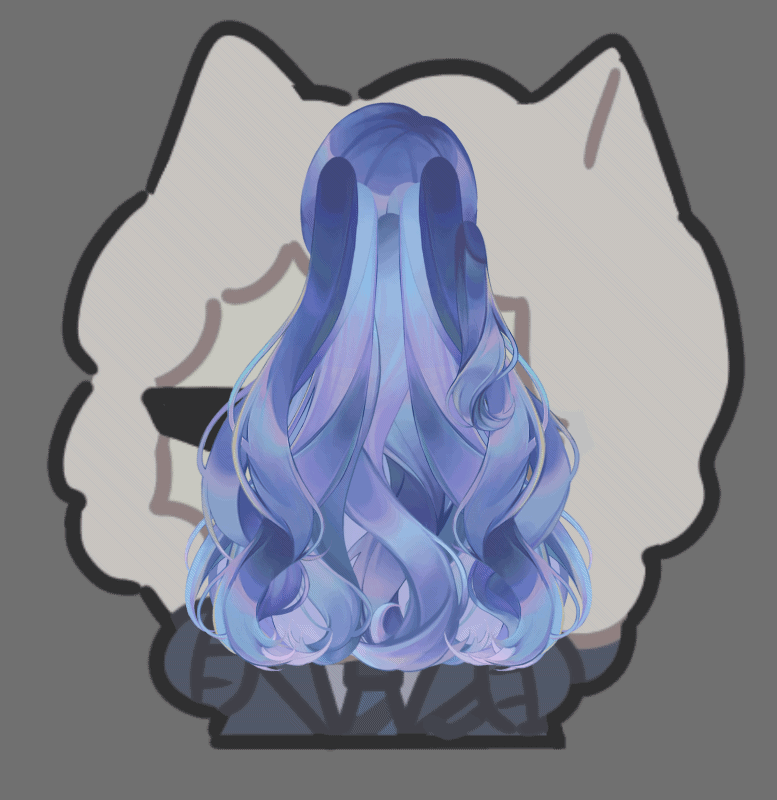 test hair  👱‍♀️ // hair-tuber art :   @ParuHeart  model :  @captainkanae  -1