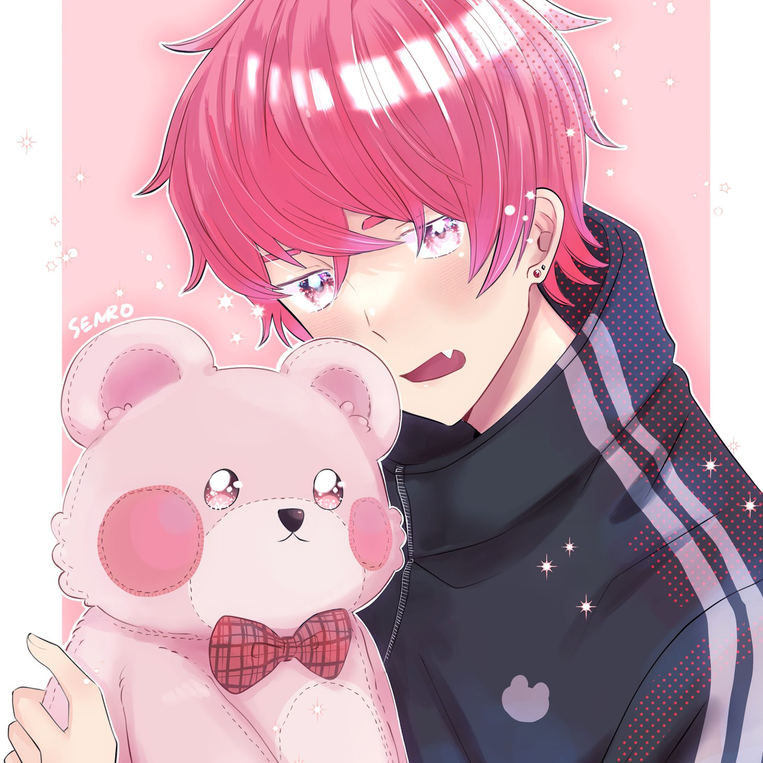 ホ*ビ様 手描きイラスト　ピンク illustration #イラスト#bocchitherock #ぼっちざろっく