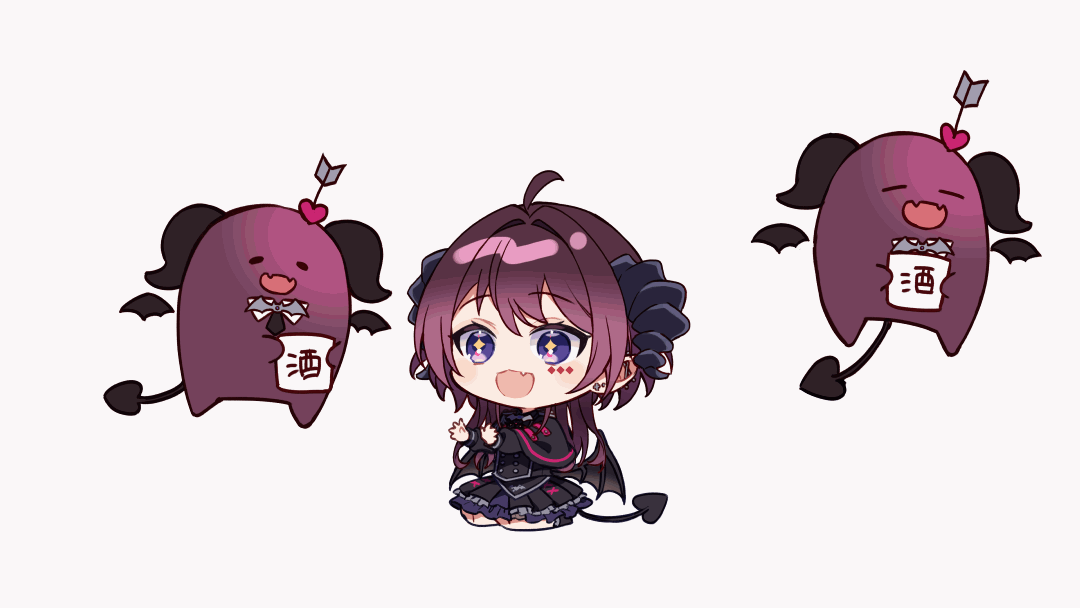 濡羽しゅあ様　配信待機アニメーション-1