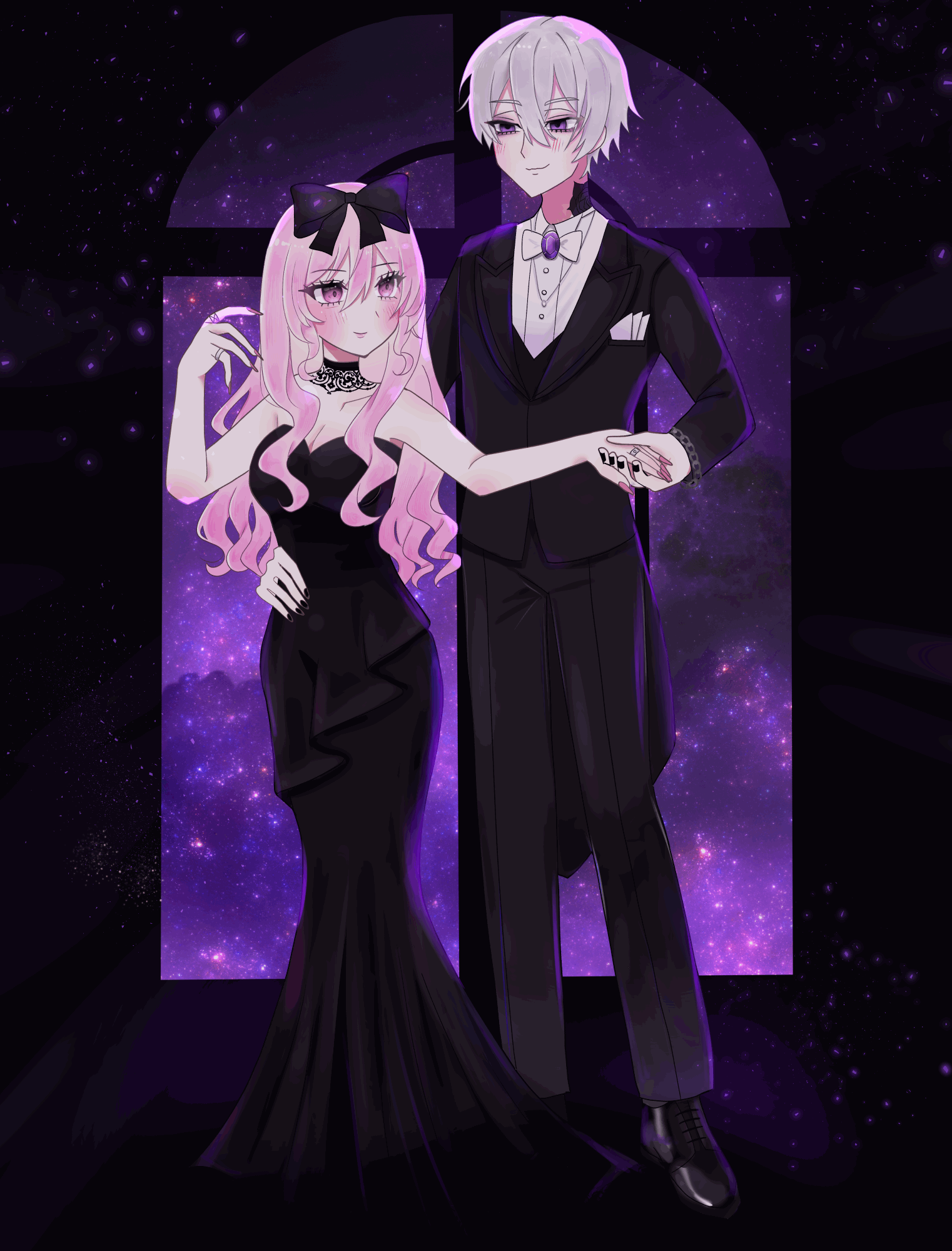 男女全身+瞬きGIF-1