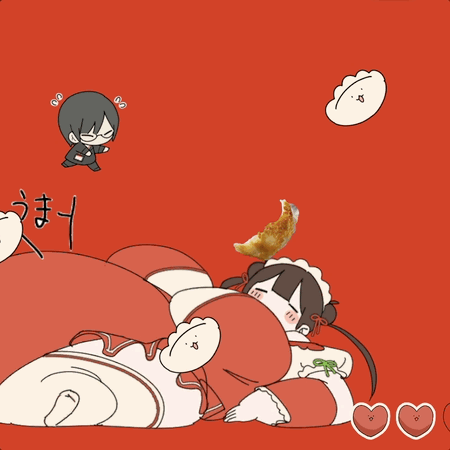 アクションゲーム「世界の中心で餃子を食べる」-1