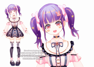 オリジナルの地雷系アイドルVtuberモデル-1