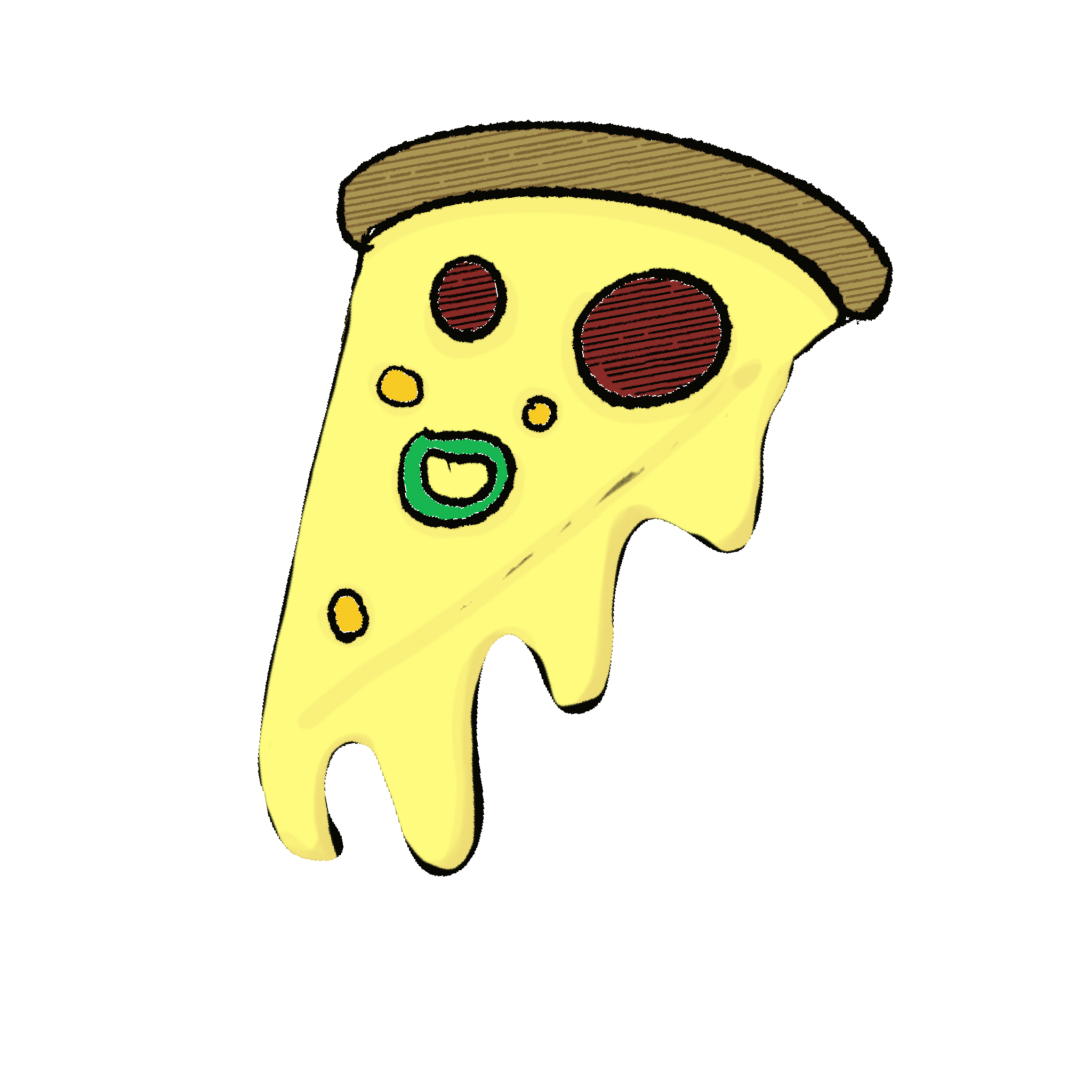 飛び出すピザ、いやピッツァ