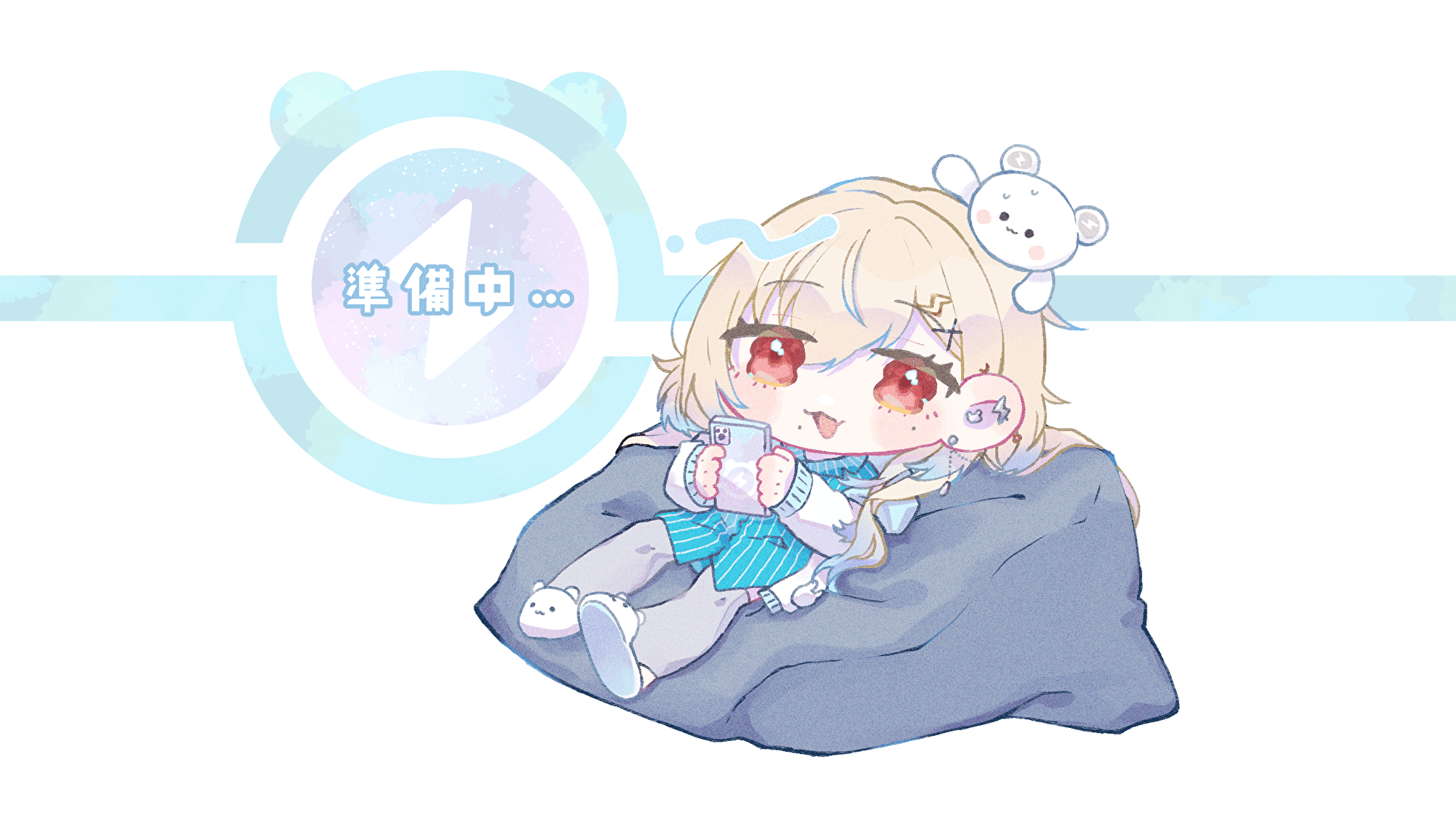 白熊七瀬様　配信OPgifアニメ-1