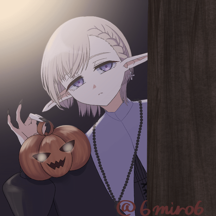 【創作】ハロウィンアニメと関連ラクガキ1枚-1