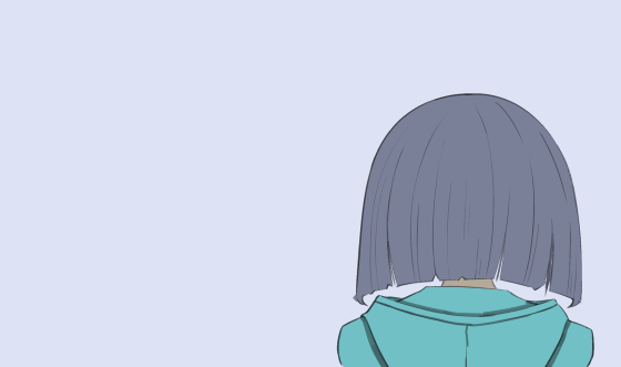 振り向く女の子-1