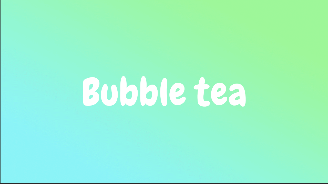 【GIF】Bubble tea【Sample】-1