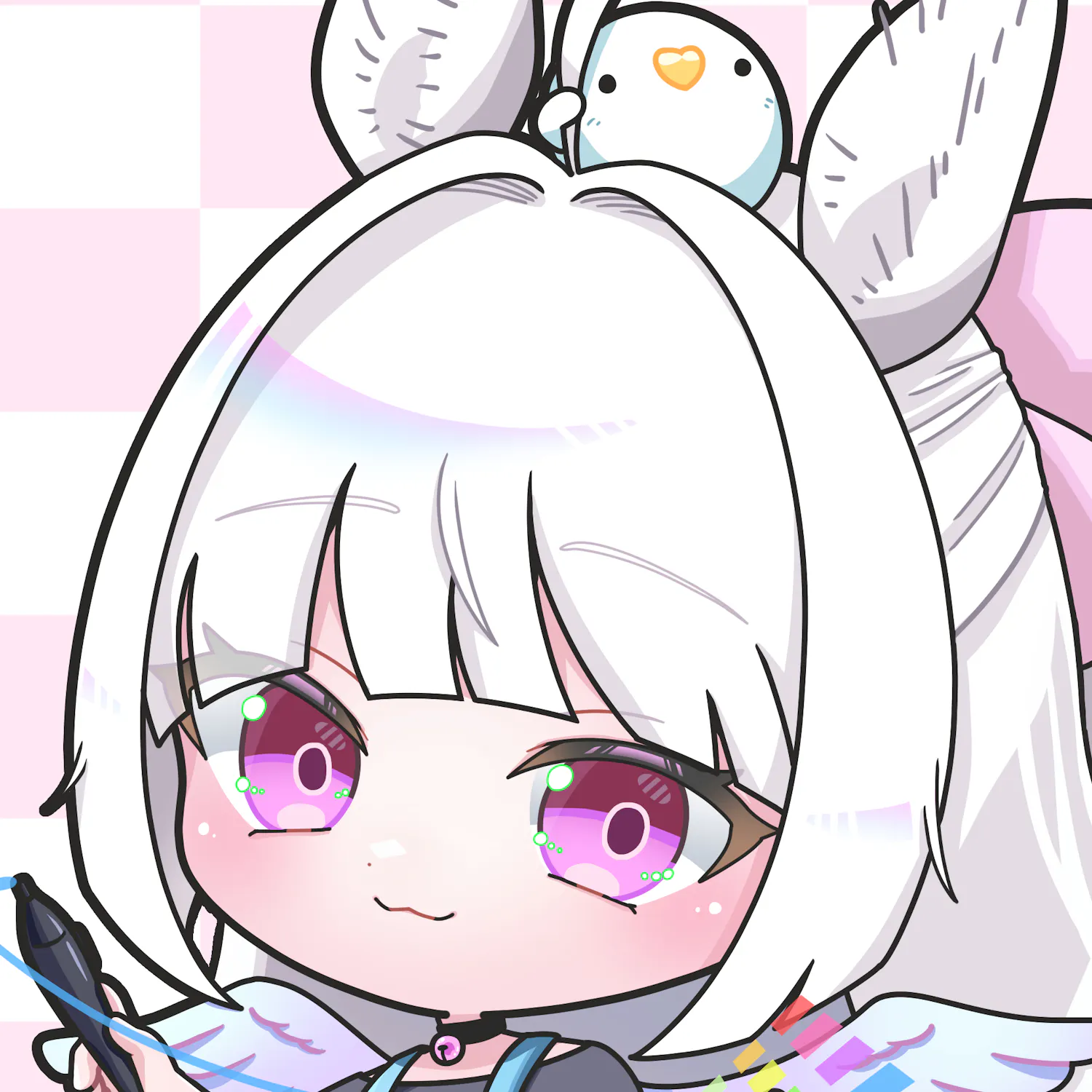 猫耳のイラスト
