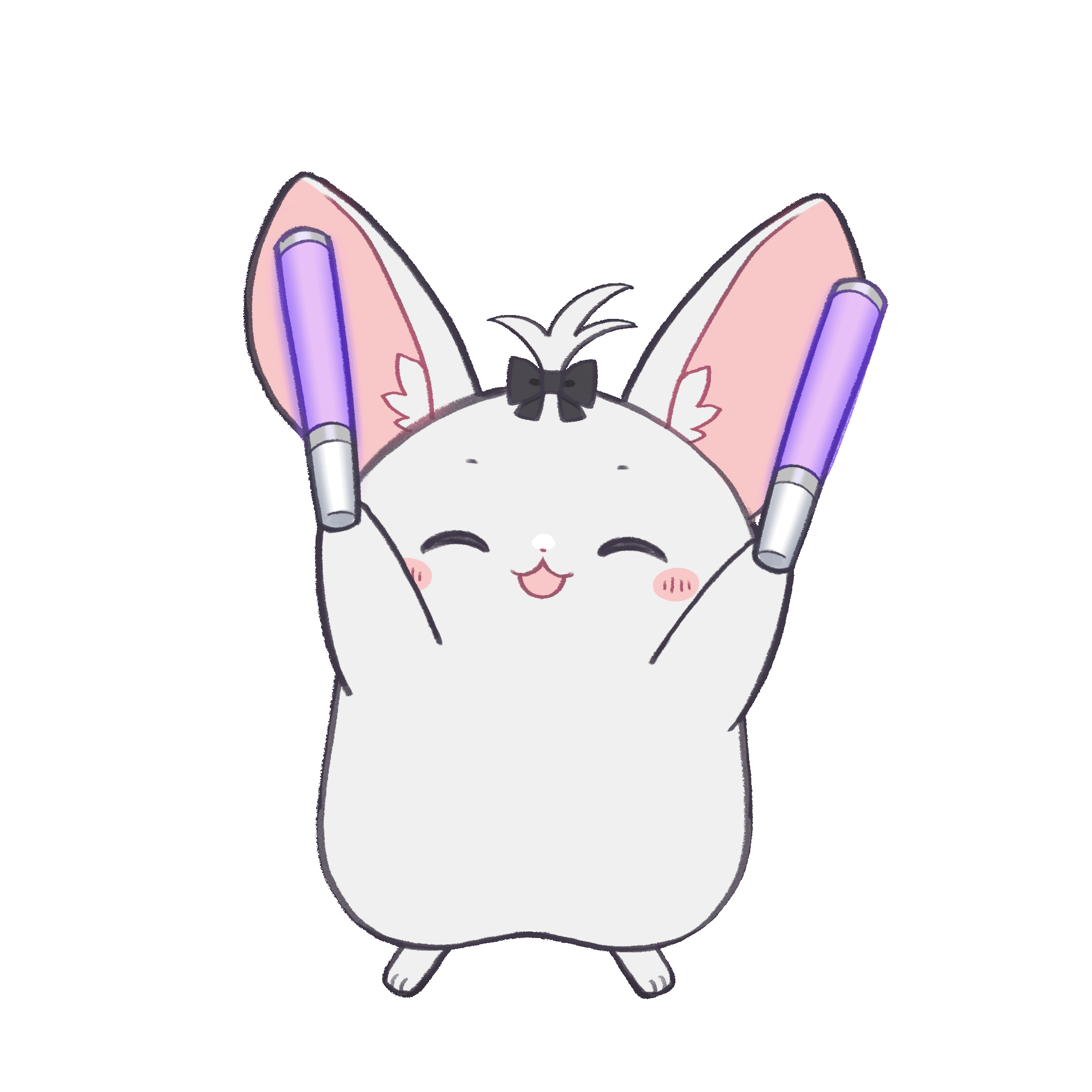 スタンプ用GIF　サイリウムふりふり-1