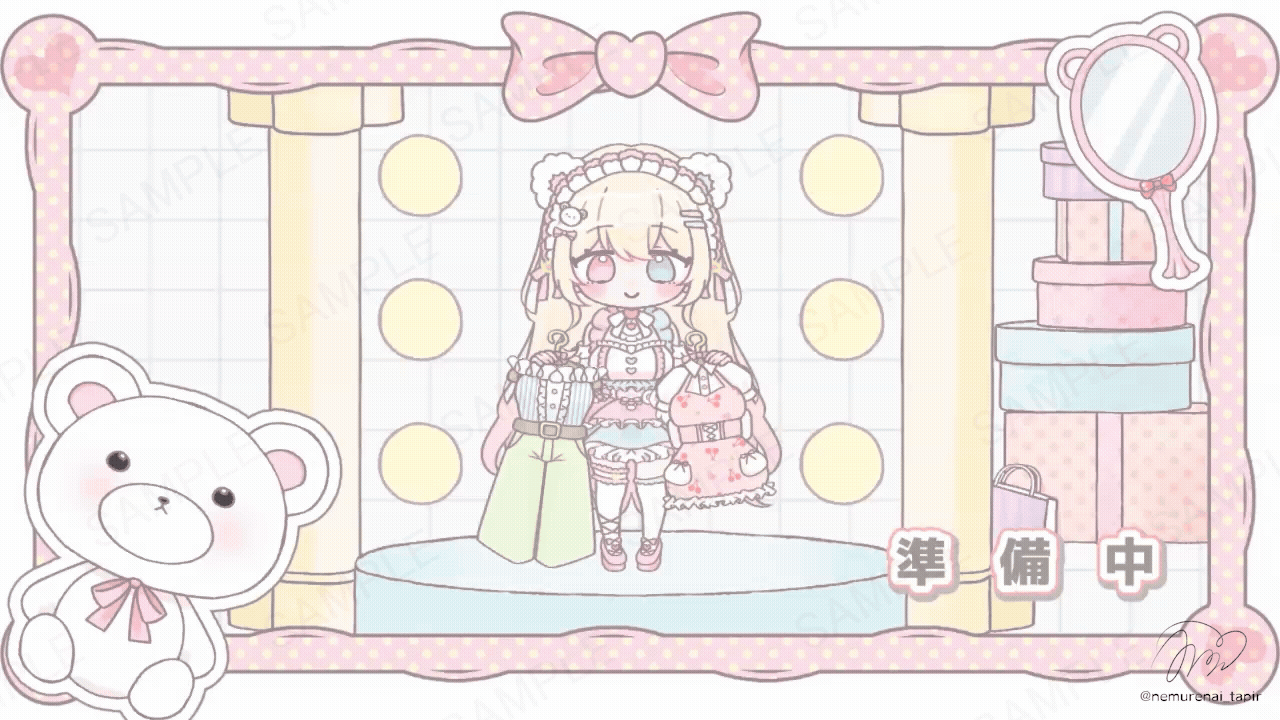 【Live2D animation】桜白夢もあ様/OP-1