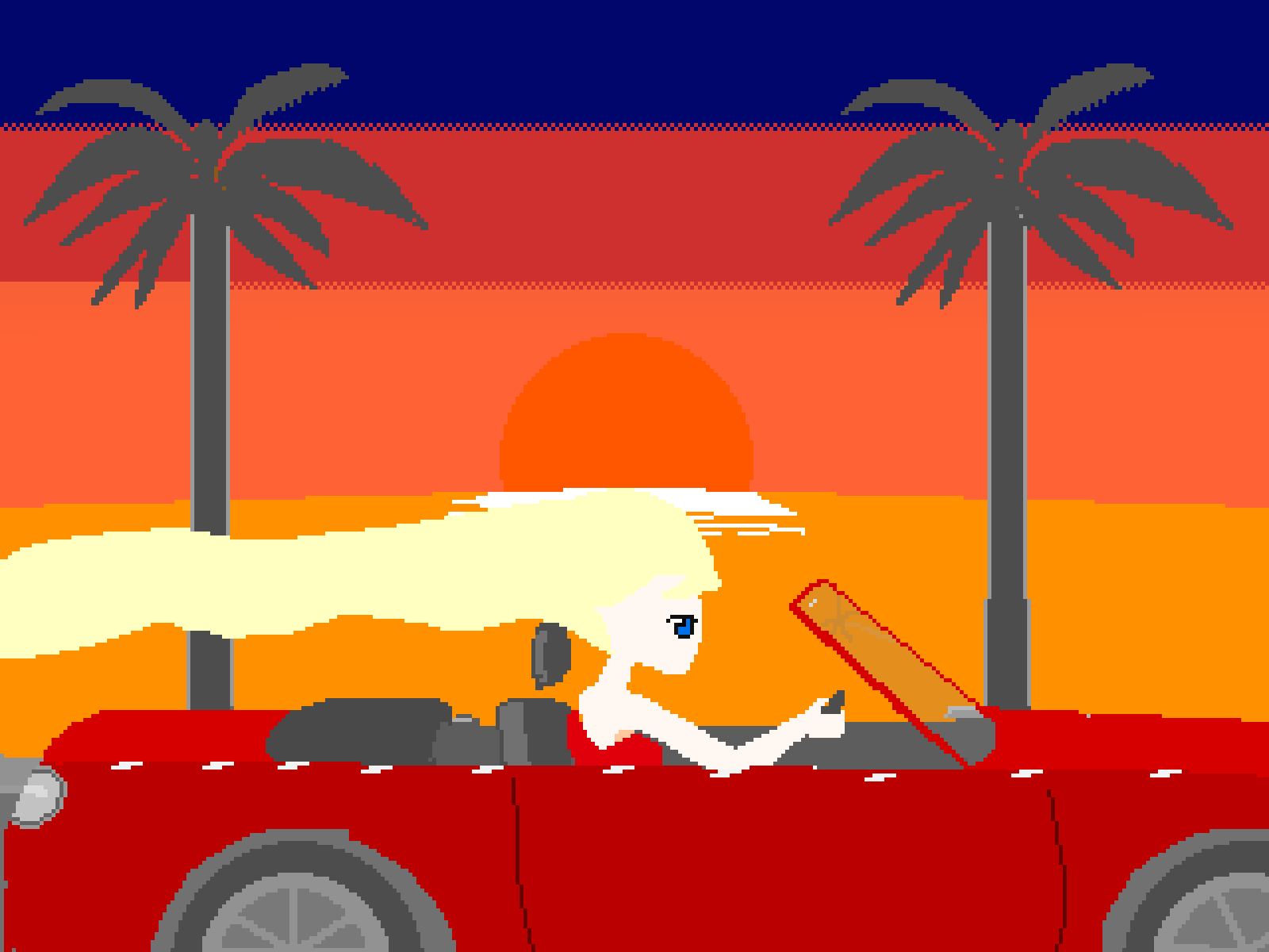 Driving girl.-1