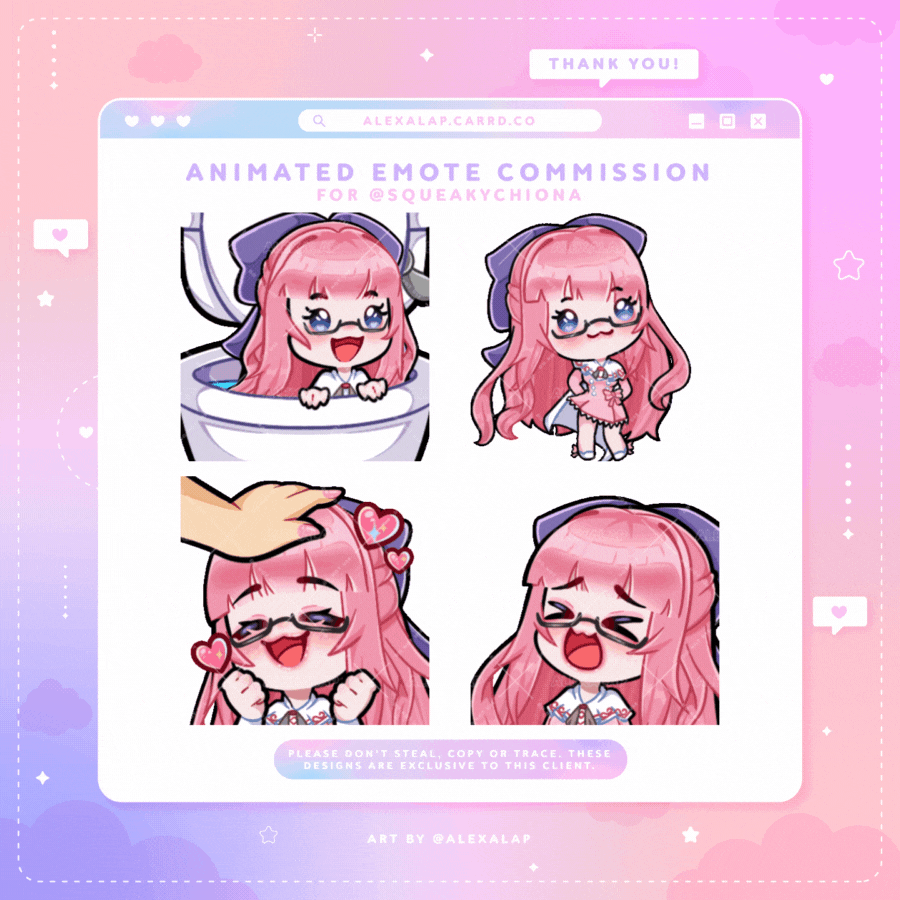 Animated emotes for SqueakyChiona-1