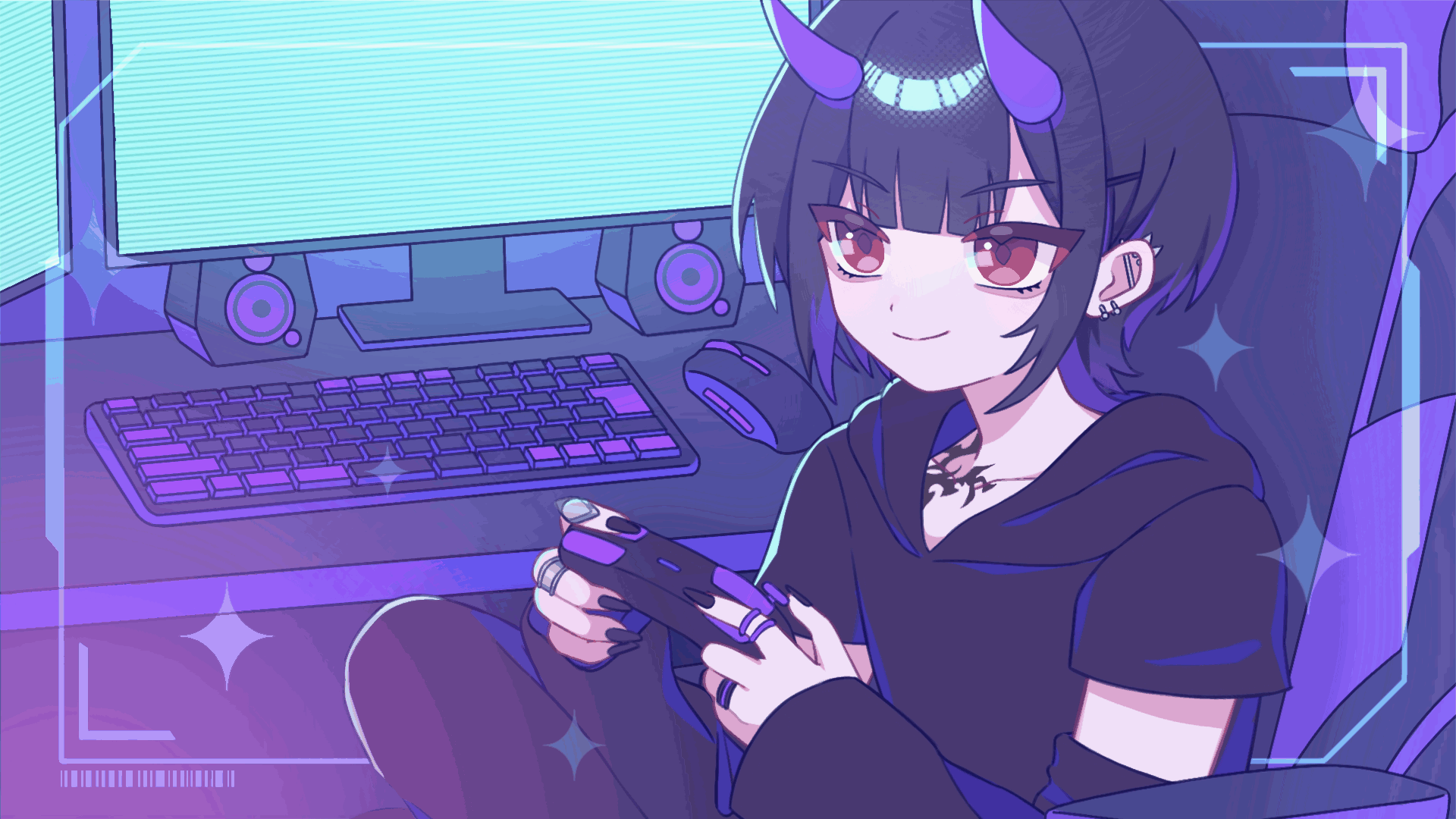 リオラ様 待機画面イラスト・アニメーション-1