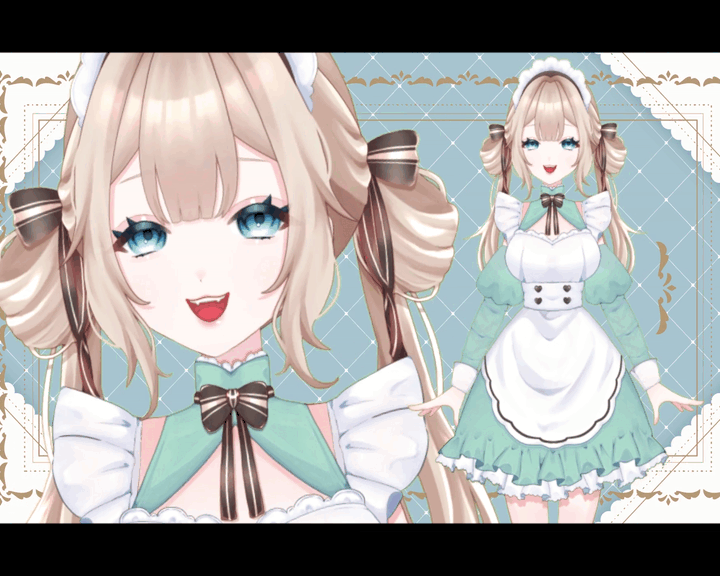 チョコミントメイド(イラスト＋モデリング)-1