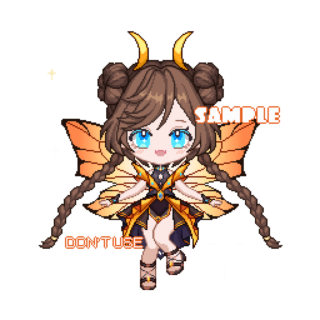 Pixel Flying Chibi Fullbody YCH-1