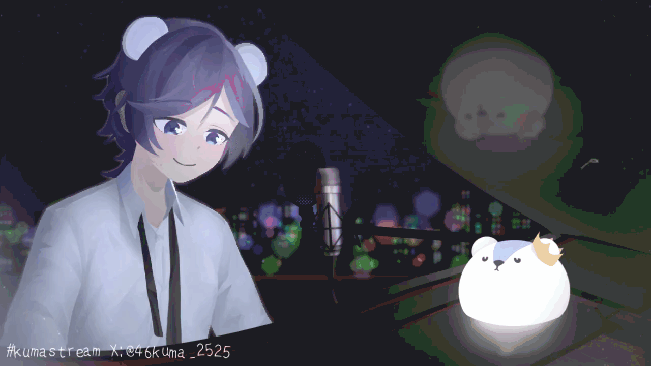 配信ED_夏白くぅまVtuber２周年記念-1