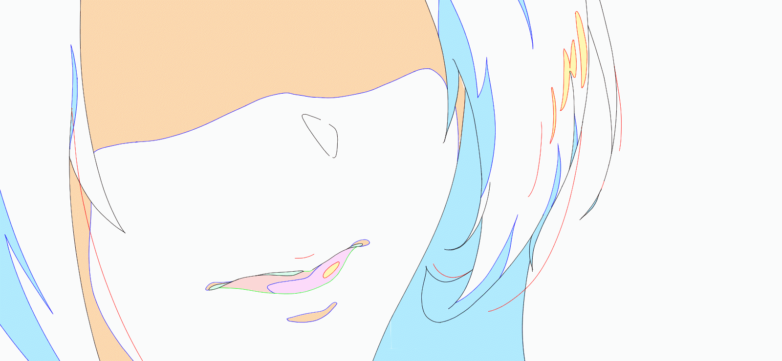 『だがしかし』 複製原画第2弾【A3サイズ】 二原画 やり方 だがしかし』 複製原画第2弾 第二原画 ラフ