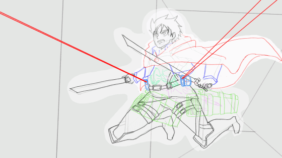 進撃の巨人なびきｱﾆﾒｰｼｮﾝ①-1