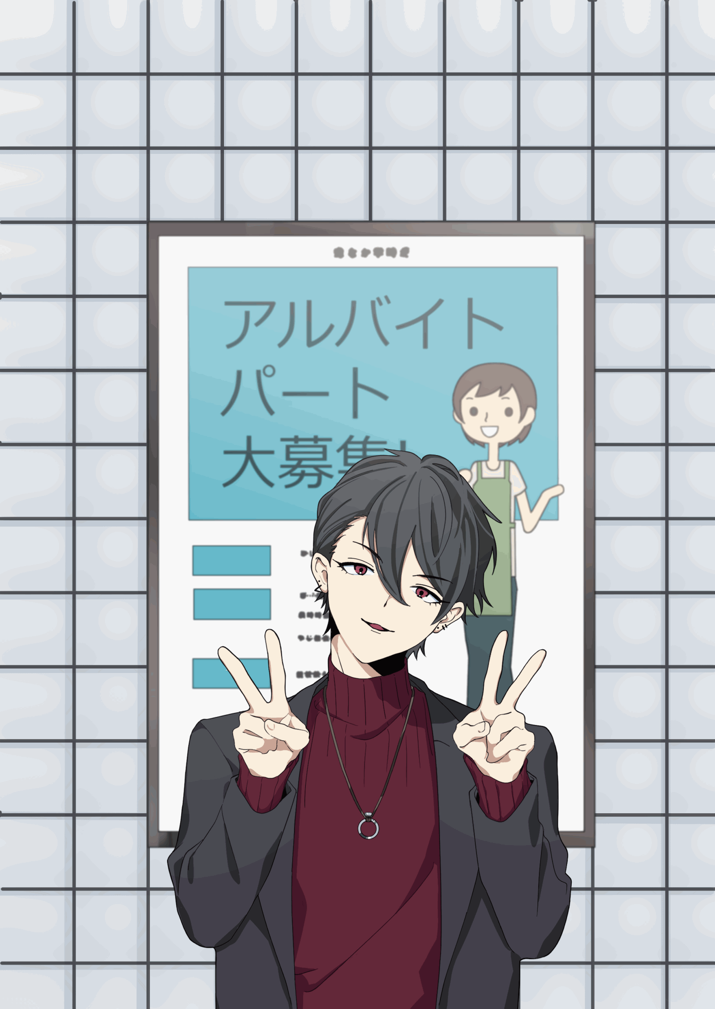 キャラクター+背景動画（fanart）-1