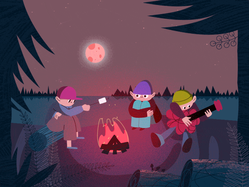 motion gif animation_summer camp-1