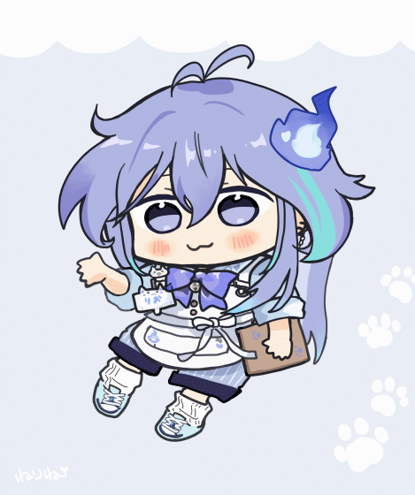 ファンアートもちもちGIFアニメ-1