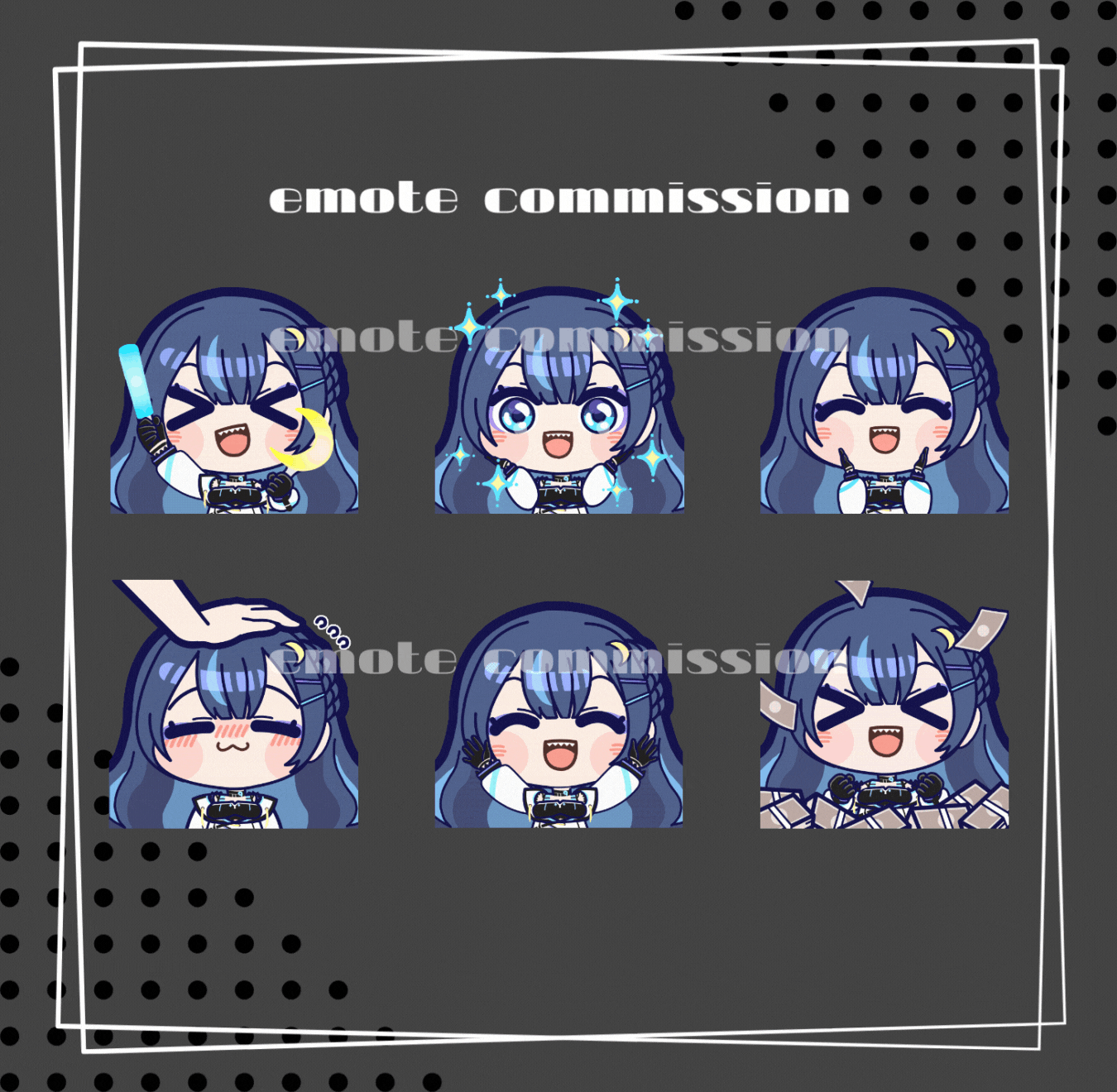 Twitchスタンプ制作アニメーション＆静止画17種-1