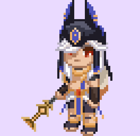 二次創作 原神 セノ 待機→攻撃モーション-1