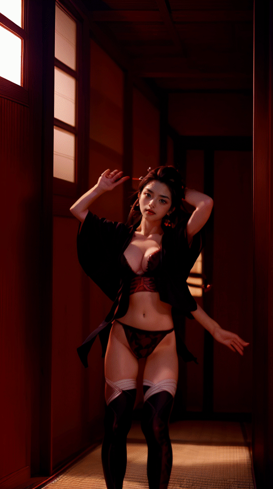 戦う美少女達のGIFダンス-1