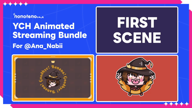 Ana_Nabi's YCH Animated Stream Screen, Starting, Stinger & Chibi Alerts Bundle-1