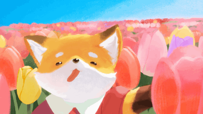 自主制作アニメ「きつね」-1