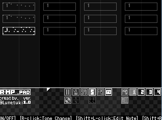 自作の作曲ソフト"RMP-PAD"-1