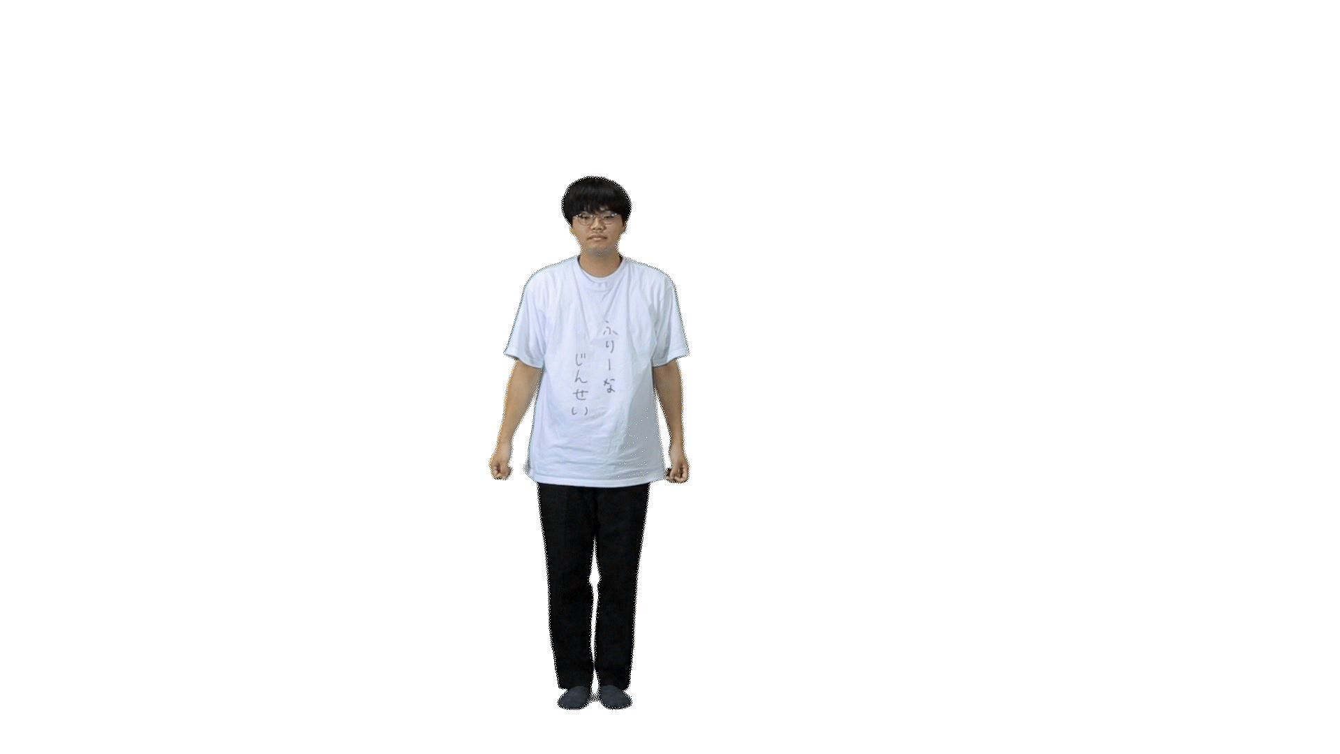 083.ラジオ体操の最初のやつをやる男-1