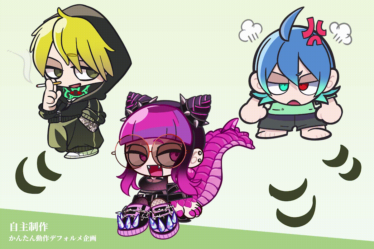 自主制作:デフォルメループ動画-1