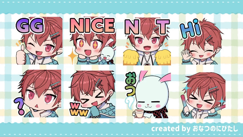 藤宮ありす様 配信スタンプイラスト-1