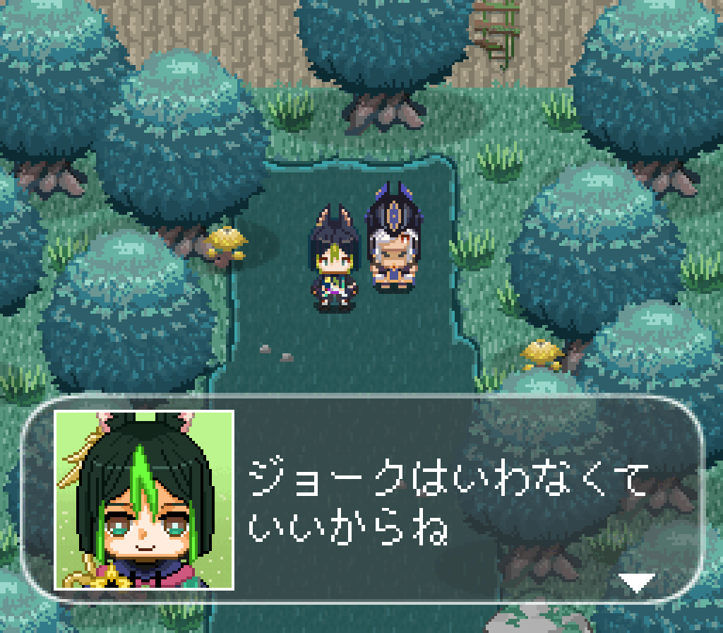 二次創作 原神 ゲーム画面風ドット絵-1