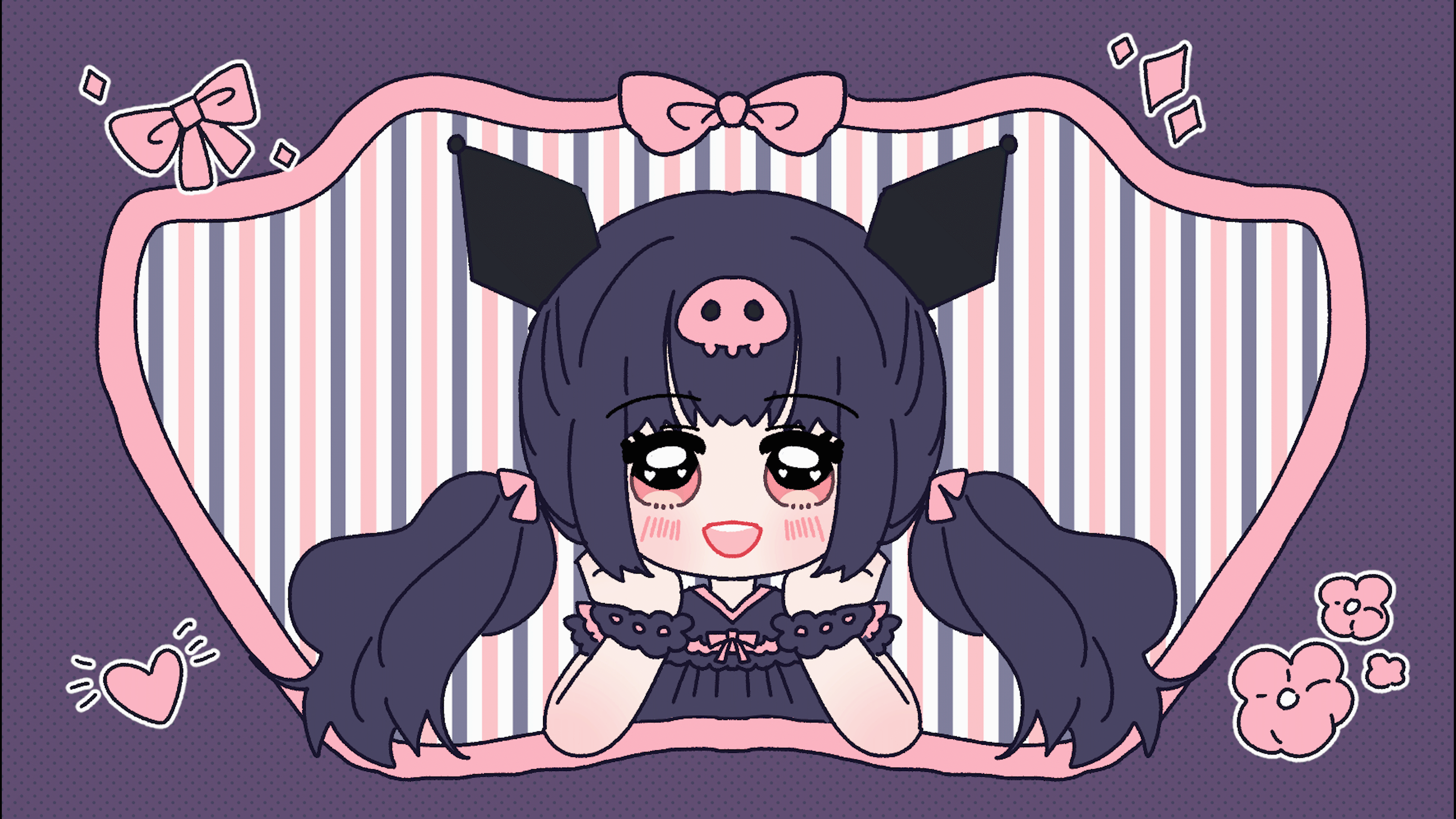 Kuromi Girl Gif-1