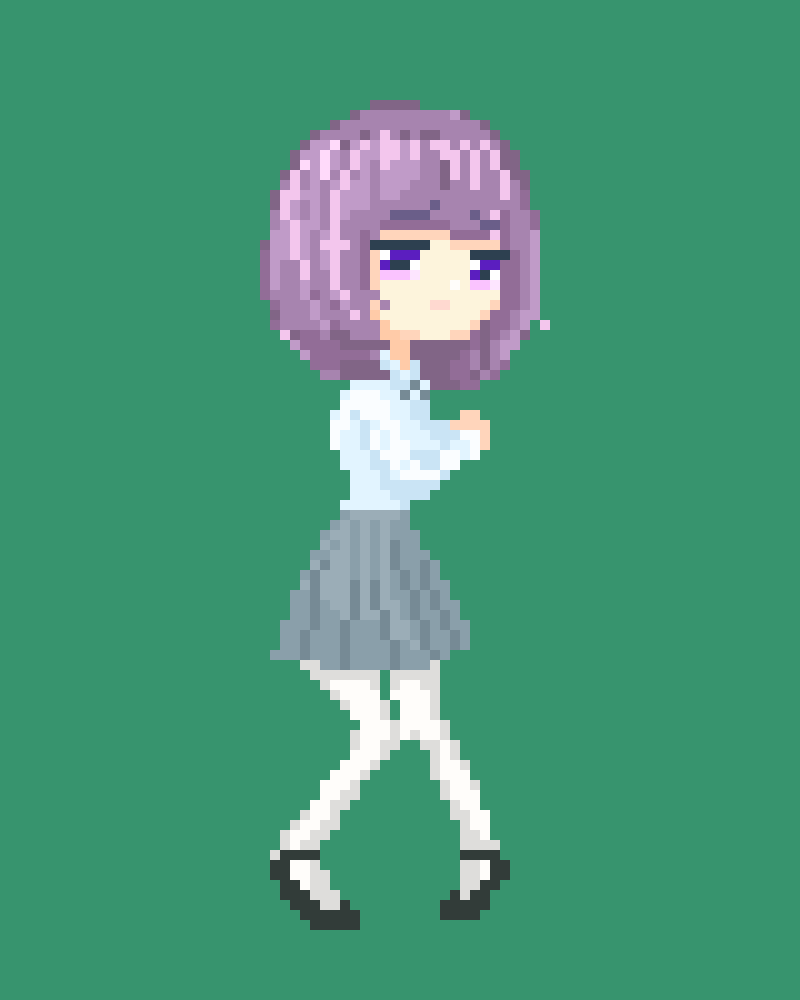 不安げな少女-1