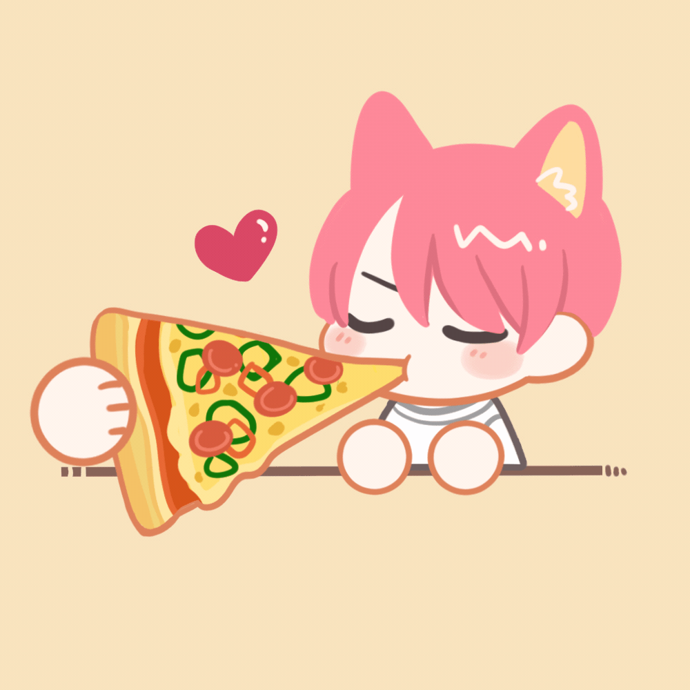 Stretchy melted pizza　🍕のびのびピザ-1